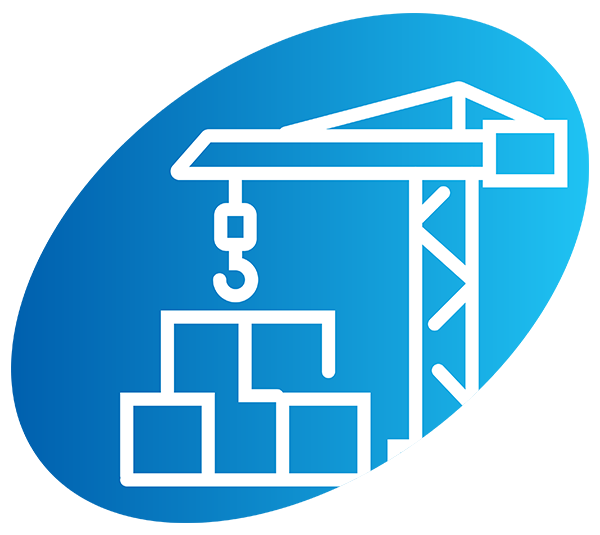 icon of a crane holding up cargo containers
