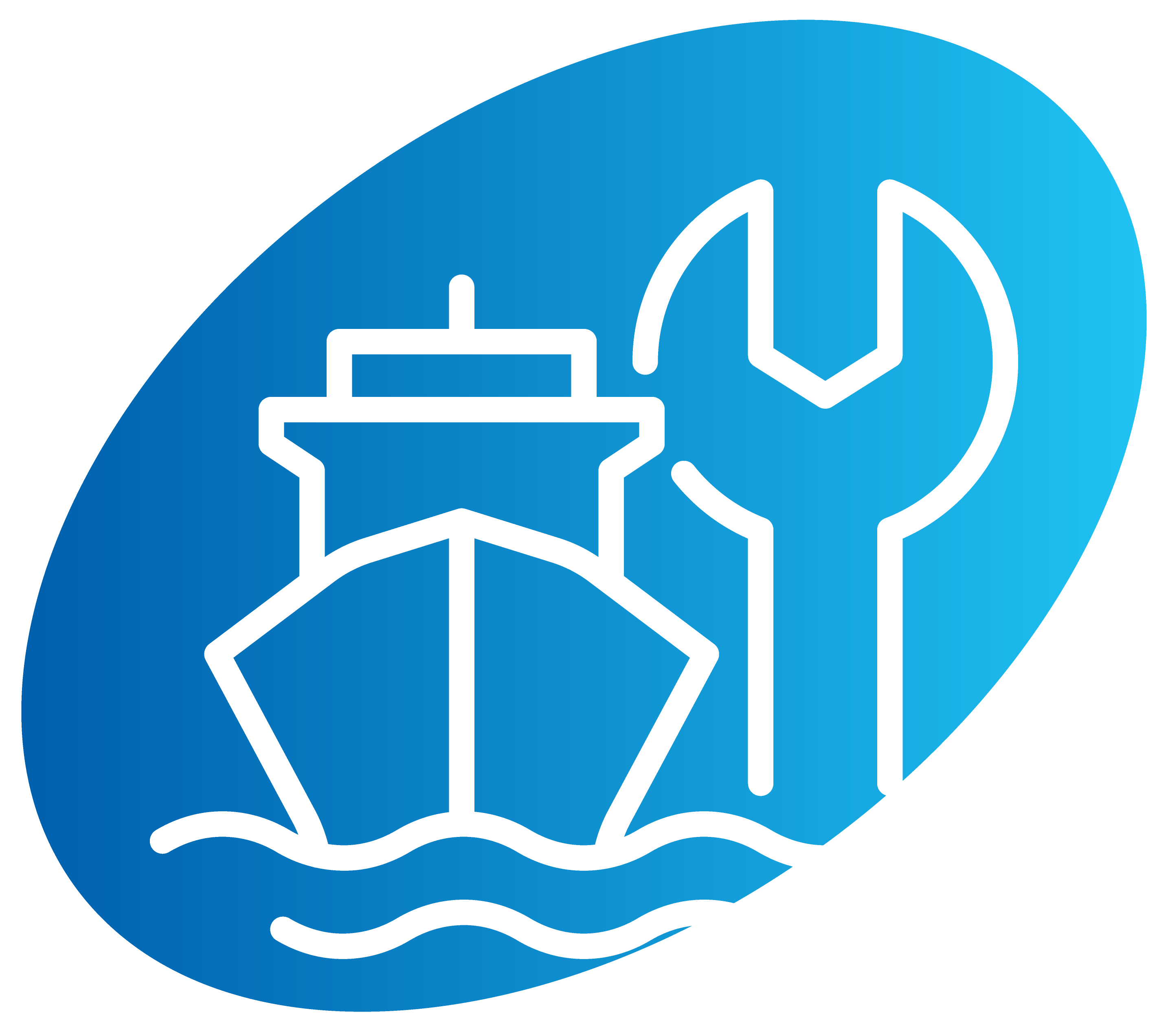 icon of a large ship and spanner