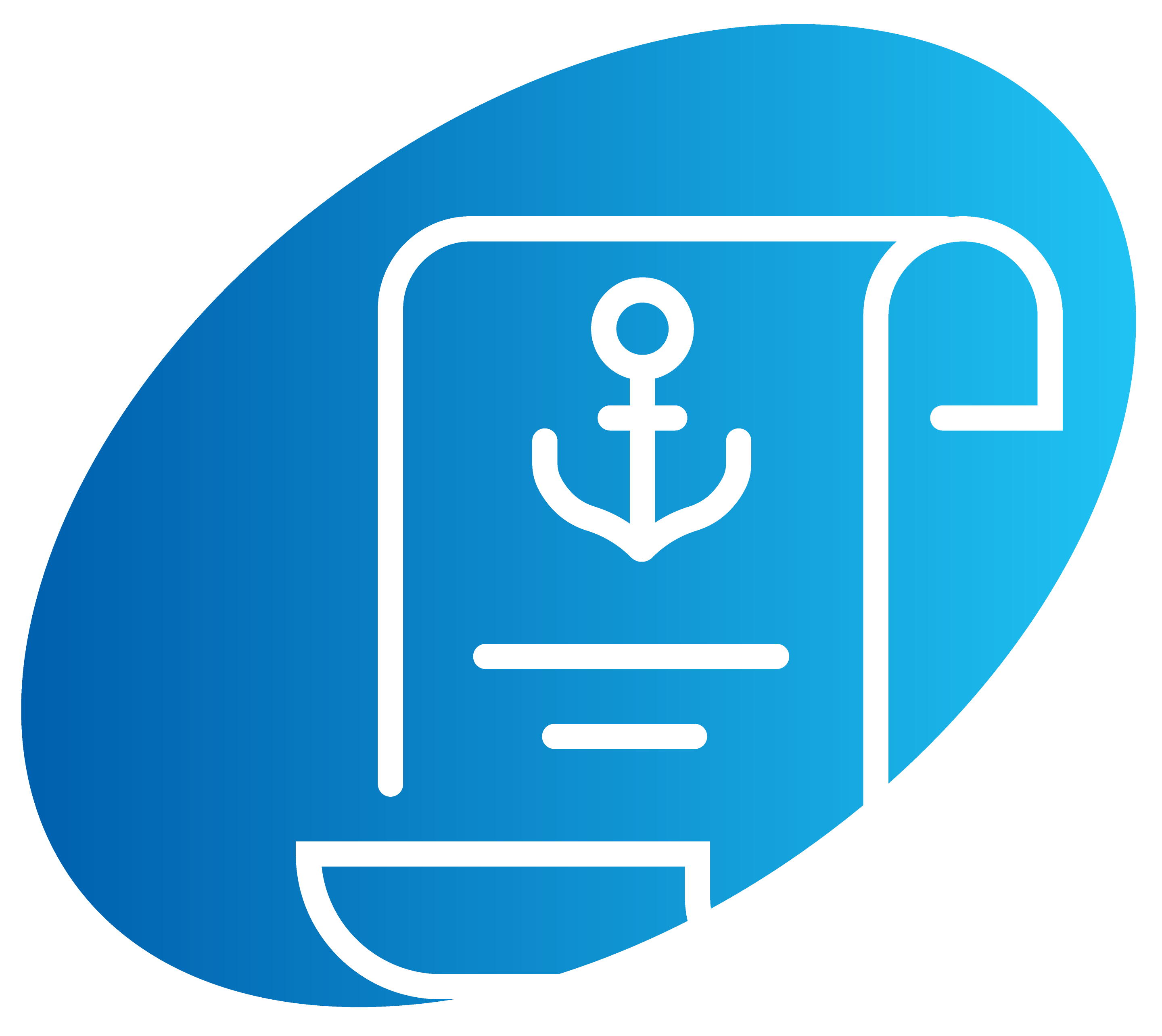 icon of a document with an anchor on it